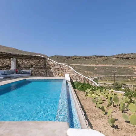 Elegant Mykonos Air Private Pool 4 Bedrooms Sea View Panormos Villa