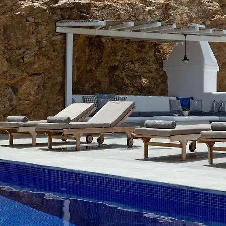 Villa Elegant Mykonos Air Private Pool 4 Bedrooms Sea View Panormos *