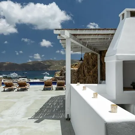 Villa Elegant Mykonos Air Private Pool 4 Bedrooms Sea View Panormos *