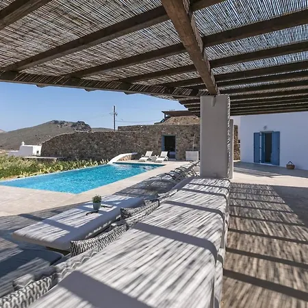 Elegant Mykonos Air Private Pool 4 Bedrooms Sea View Panormos *