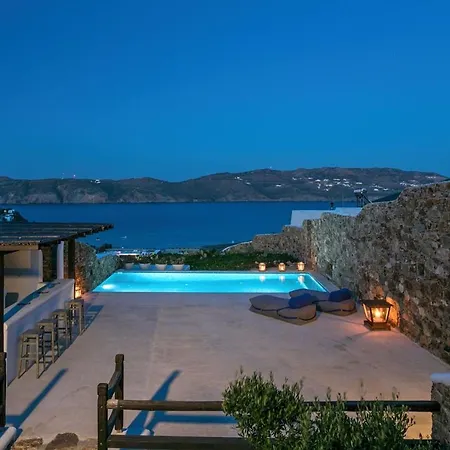 Villa Elegant Mykonos Air Private Pool 4 Bedrooms Sea View Panormos