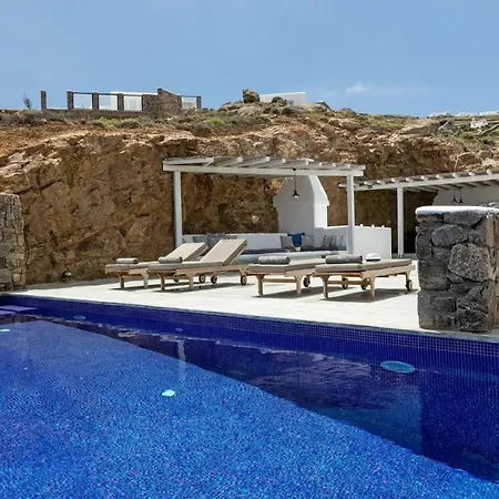 Elegant Mykonos Air Private Pool 4 Bedrooms Sea View Panormos