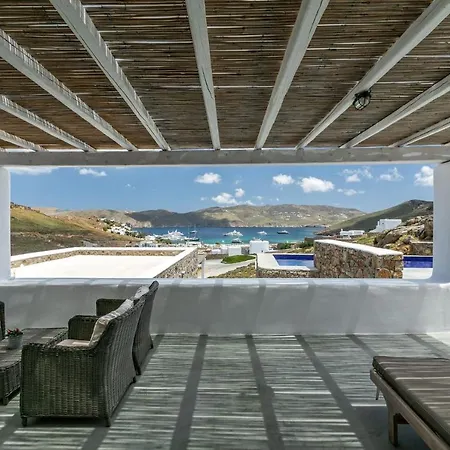 Elegant Mykonos Air Private Pool 4 Bedrooms Sea View Panormos *