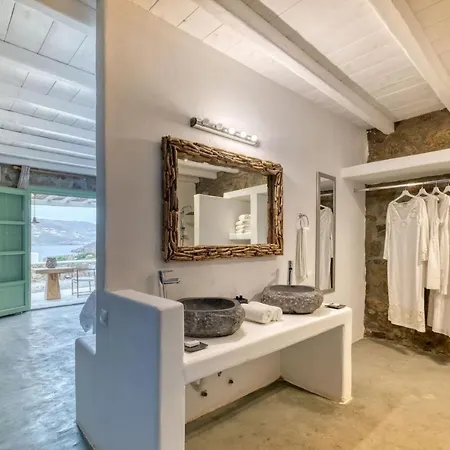 Elegant Mykonos Air Private Pool 4 Bedrooms Sea View Panormos *